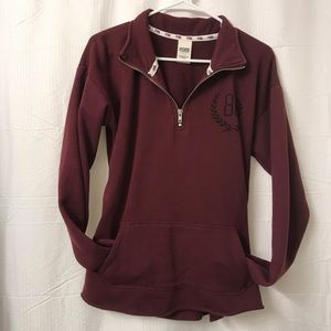 VS PINK quarter zip sweater